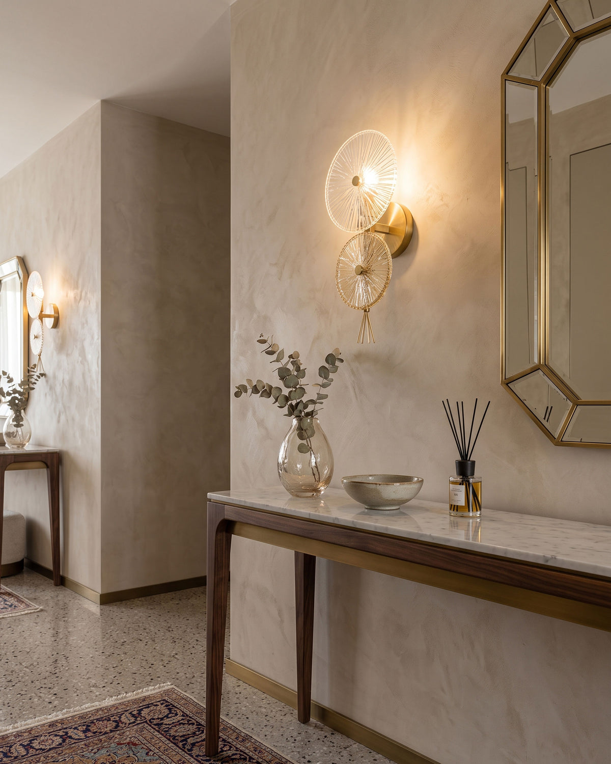 Whitaker Wall Sconce in a styled room setting
